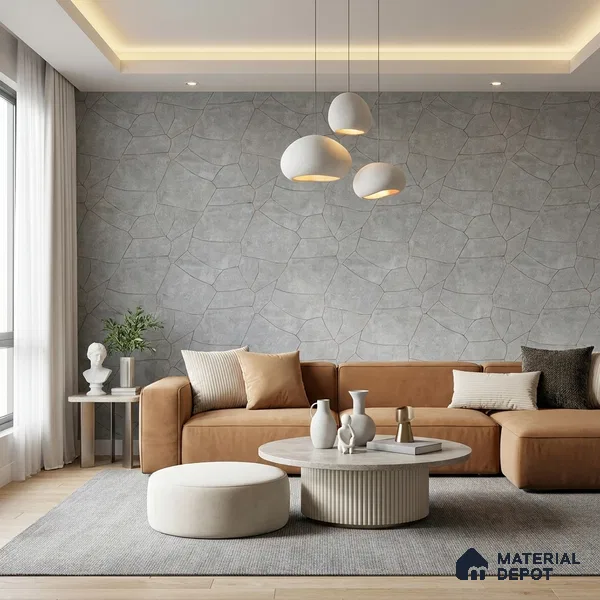 88603 | 5 Meter x 42 Inches Patterned Look Wallpaper - 57.41 Sq. Ft. | Minimum 15% wastage during installation
