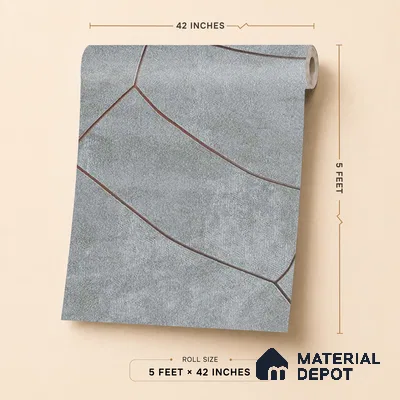 88603 | 5 Meter x 42 Inches Patterned Look Wallpaper - 57.41 Sq. Ft. | Minimum 15% wastage during installation