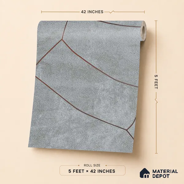 88603 | 5 Meter x 42 Inches Patterned Look Wallpaper - 57.41 Sq. Ft. | Minimum 15% wastage during installation