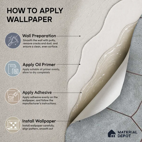 88603 | 5 Meter x 42 Inches Patterned Look Wallpaper - 57.41 Sq. Ft. | Minimum 15% wastage during installation