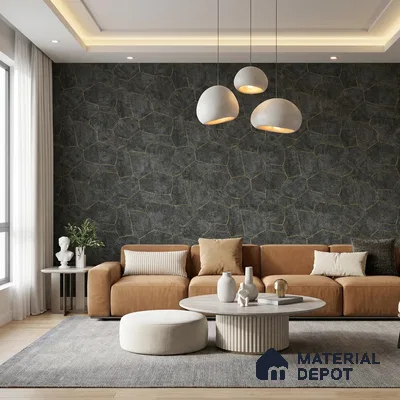 88605 | 5 Meter x 42 Inches Patterned Look Wallpaper - 57.41 Sq. Ft. | Minimum 15% wastage during installation