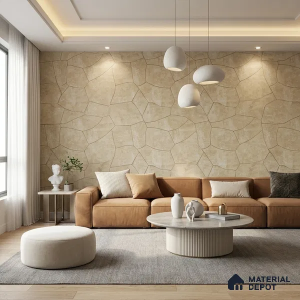88602 | 5 Meter x 42 Inches Patterned Look Wallpaper - 57.41 Sq. Ft. | Minimum 15% wastage during installation