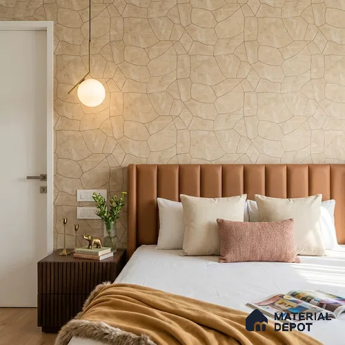 88602 | 5 Meter x 42 Inches Patterned Look Wallpaper - 57.41 Sq. Ft. | Minimum 15% wastage during installation