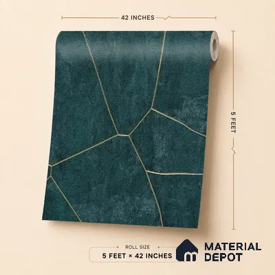 88601 | 5 Meter x 42 Inches Patterned Look Wallpaper - 57.41 Sq. Ft. | Minimum 15% wastage during installation