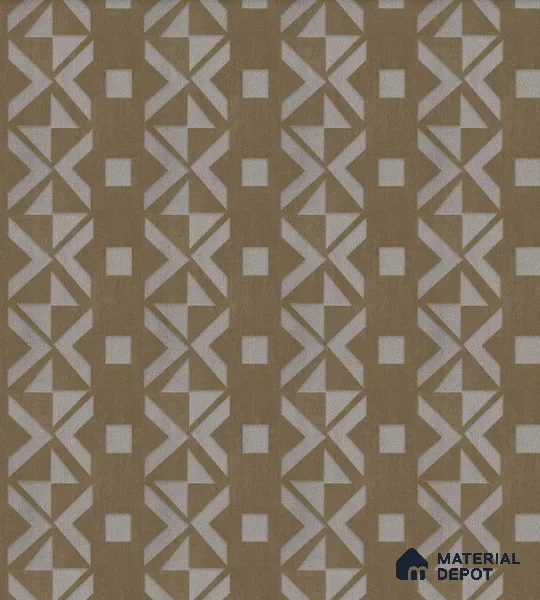 AMBL23433 | Dark Brown Cross Diamond Patterned Wallpaper - 10 Meter x 21 Inches, 57.05 Sq. Ft. (Min. 15% Wastage)