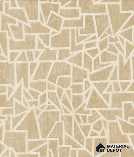 AMBL23446 | 10 Meter x 21 Inches Geometric Look Wallpaper - 57.05 Sq. Ft. | Minimum 15% wastage during installation