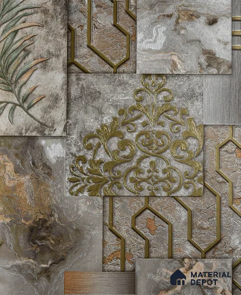 6016 | 10 Meter x 21 Inches Patterned Look Wallpaper - 57.05 Sq. Ft. | Minimum 15% wastage during installation