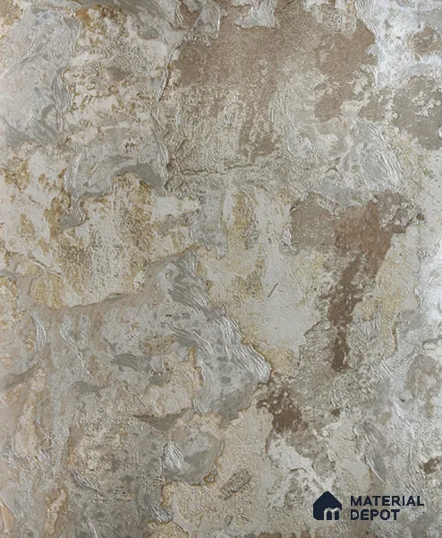 6029 | Warm Sand Beige Distressed Plaster Patterned Wallpaper - 10 Meter x 21 Inches, 57.05 Sq. Ft. (Min. 15% Wastage)