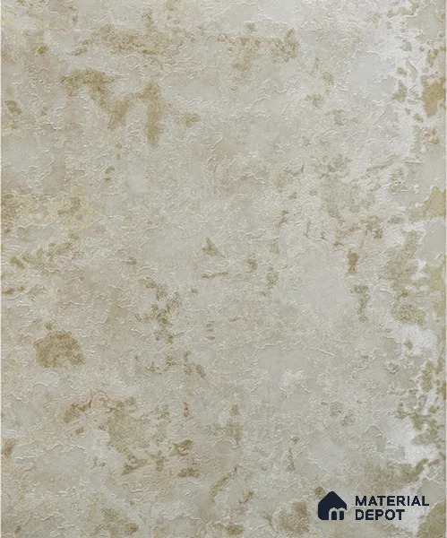 6043 | Taupe Grey and Gold Plaster Patterned Wallpaper - 10 Meter x 21 Inches, 57.05 Sq. Ft. (Min. 15% Wastage)