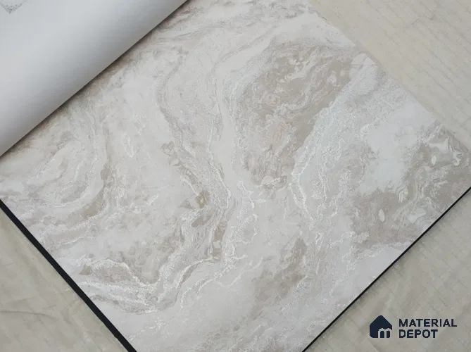 888005 | 10 Meter x 21 Inches Marble Look Wallpaper - 57.05 Sq. Ft. | Minimum 10% wastage during installation