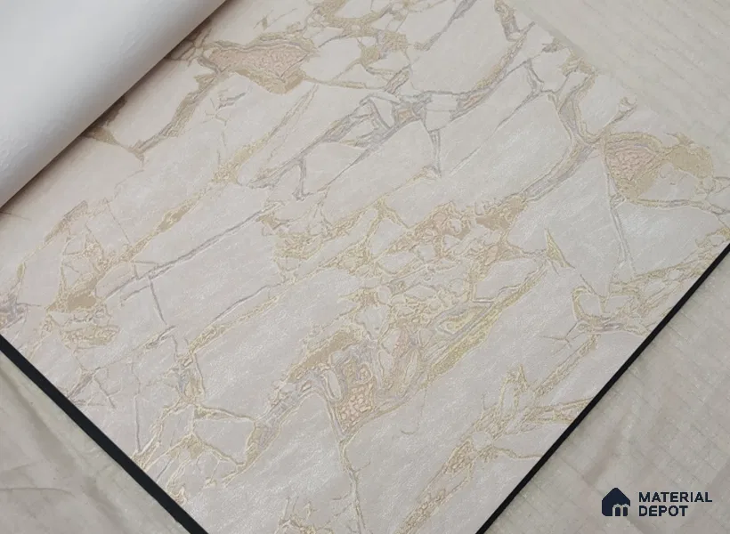 888009 | 10 Meter x 21 Inches Texture Look Wallpaper - 57.05 Sq. Ft. | Minimum 15% wastage during installation