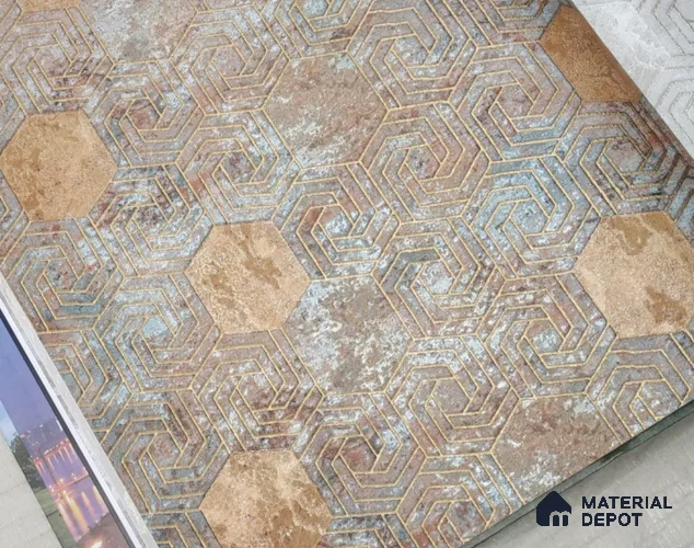 888010 | 10 Meter x 21 Inches Patterned Look Wallpaper - 57.05 Sq. Ft. | Minimum 15% wastage during installation