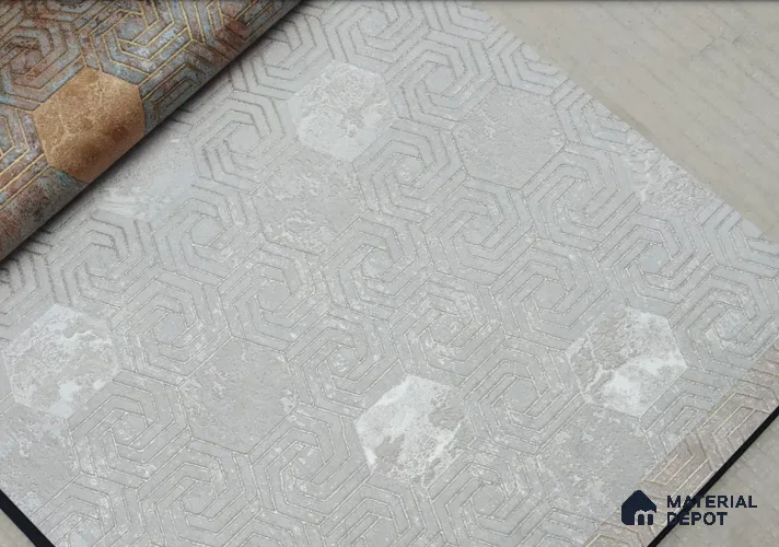 888011 | 10 Meter x 21 Inches Patterned Look Wallpaper - 57.05 Sq. Ft. | Minimum 15% wastage during installation