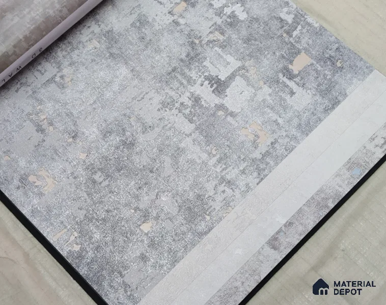 888031 | 10 Meter x 21 Inches Texture Look Wallpaper - 57.05 Sq. Ft. | Minimum 15% wastage during installation