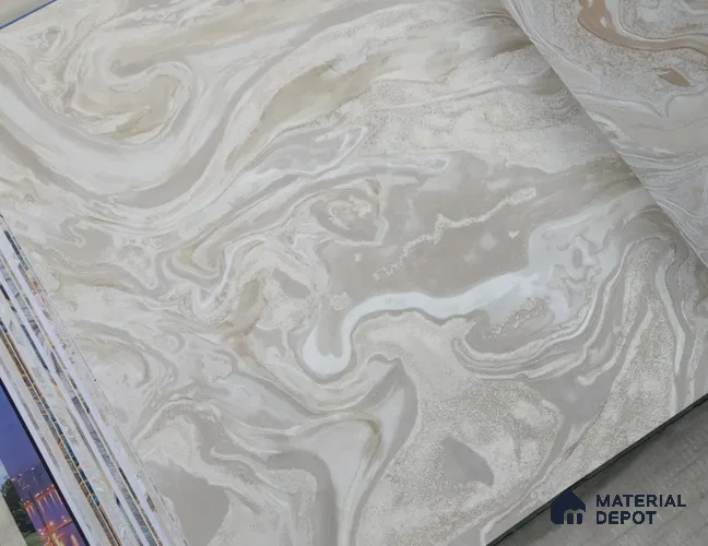 888036 | 10 Meter x 21 Inches Marble Look Wallpaper - 57.05 Sq. Ft. | Minimum 10% wastage during installation