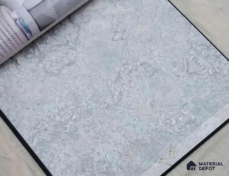 888046 | 10 Meter x 21 Inches Damask Look Wallpaper - 57.05 Sq. Ft. | Minimum 15% wastage during installation