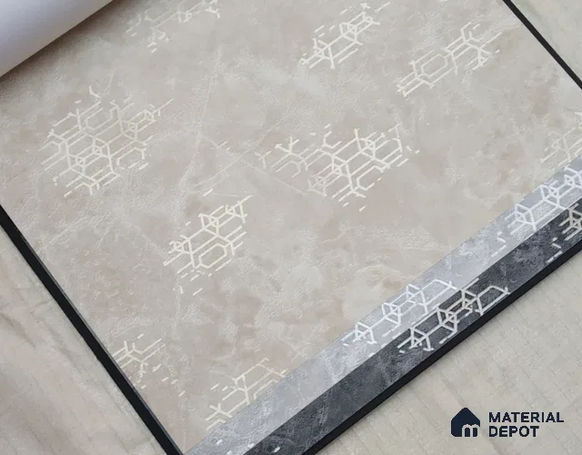 888055 | 10 Meter x 21 Inches Patterned Look Wallpaper - 57.05 Sq. Ft. | Minimum 15% wastage during installation