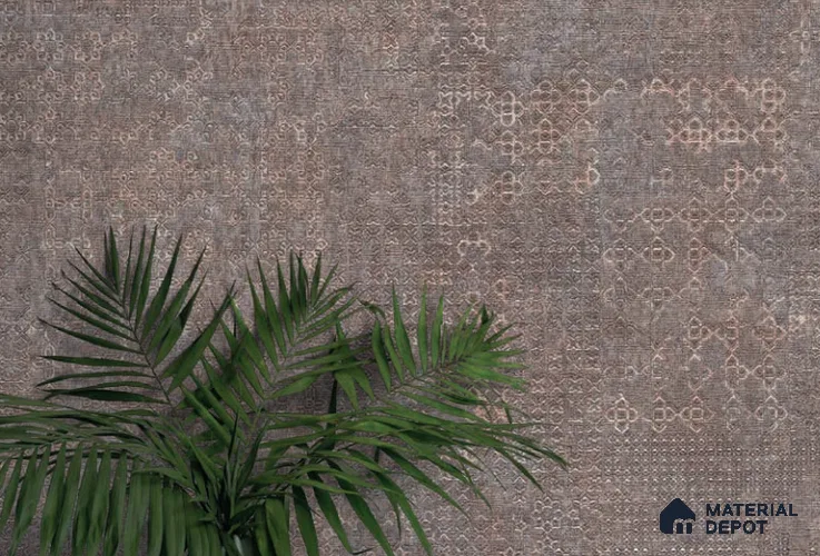 1504-02 | Grey Lace Weave Textured Wallpaper - 5 Meter x 42 Inches, 57.41 Sq. Ft. (Min. 15% Wastage)