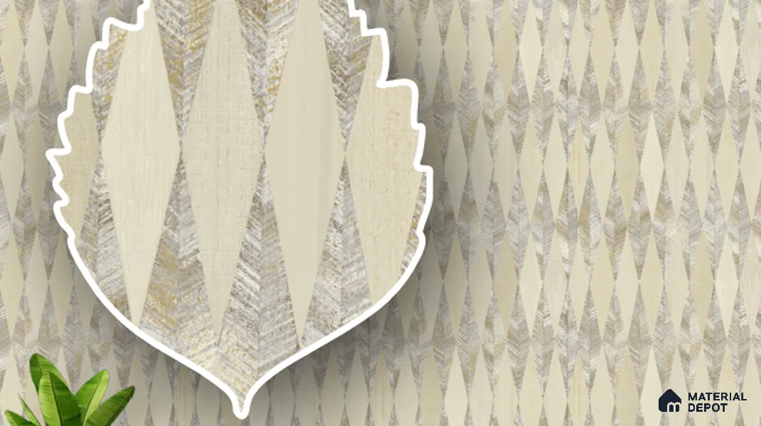 220317 | 10 Meter x 21 Inches Patterned Look Wallpaper - 57.41 Sq. Ft. | Minimum 15% wastage during installation