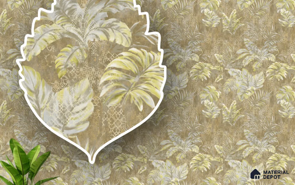 220341 | 10 Meter x 21 Inches Florals Look Wallpaper - 57.41 Sq. Ft. | Minimum 15% wastage during installation