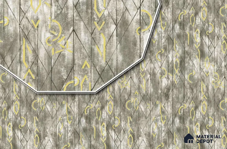 23742 | 10 Meter x 21 Inches Geometric Look Wallpaper - 57.05 Sq. Ft. | Minimum 15% wastage during installation