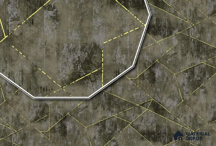 23761 | 10 Meter x 21 Inches Geometric Look Wallpaper - 57.05 Sq. Ft. | Minimum 15% wastage during installation