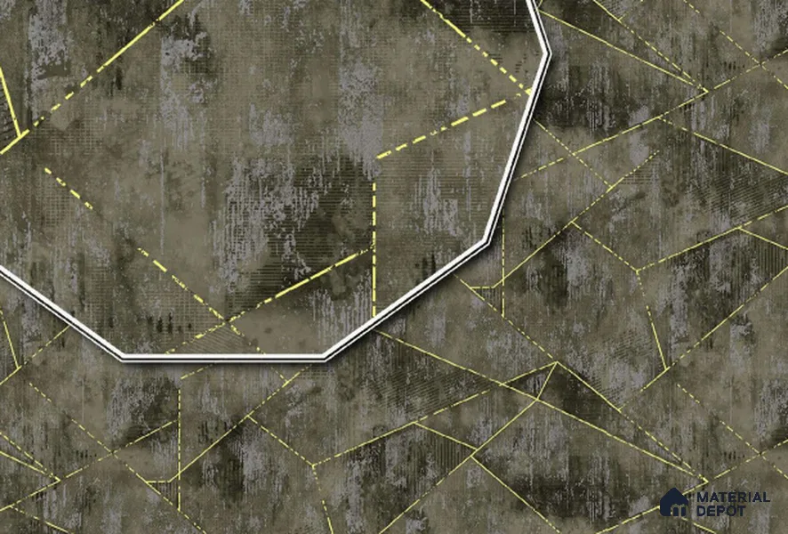 23761 | 10 Meter x 21 Inches Geometric Look Wallpaper - 57.05 Sq. Ft. | Minimum 15% wastage during installation