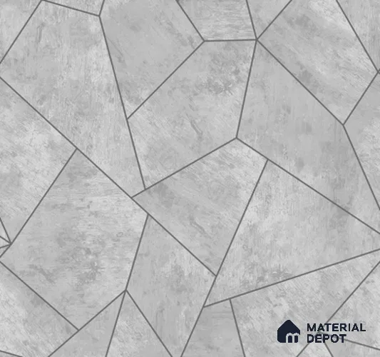 H1D0703 | Grey Stone Lines Geometric Wallpaper - 10 Meter x 21 Inches, 57.05 Sq. Ft. (Min. 15% Wastage)