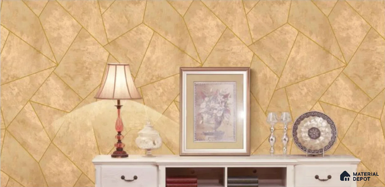 H1D0708 | 10 Meter x 21 Inches Geometric Look Wallpaper - 57.05 Sq. Ft. | Minimum 15% wastage during installation