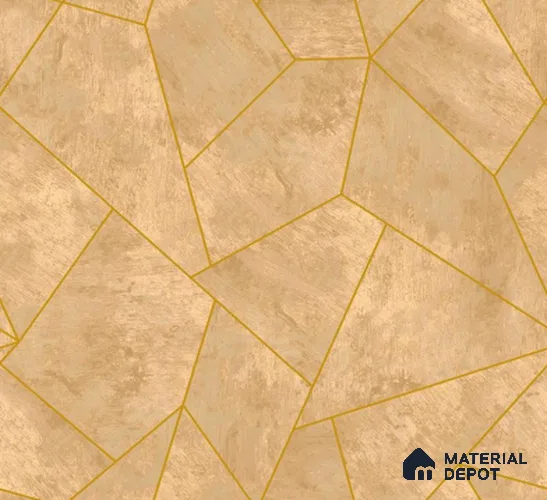 H1D0708 | Tan Stone Lines Geometric Wallpaper - 10 Meter x 21 Inches, 57.05 Sq. Ft. (Min. 15% Wastage)