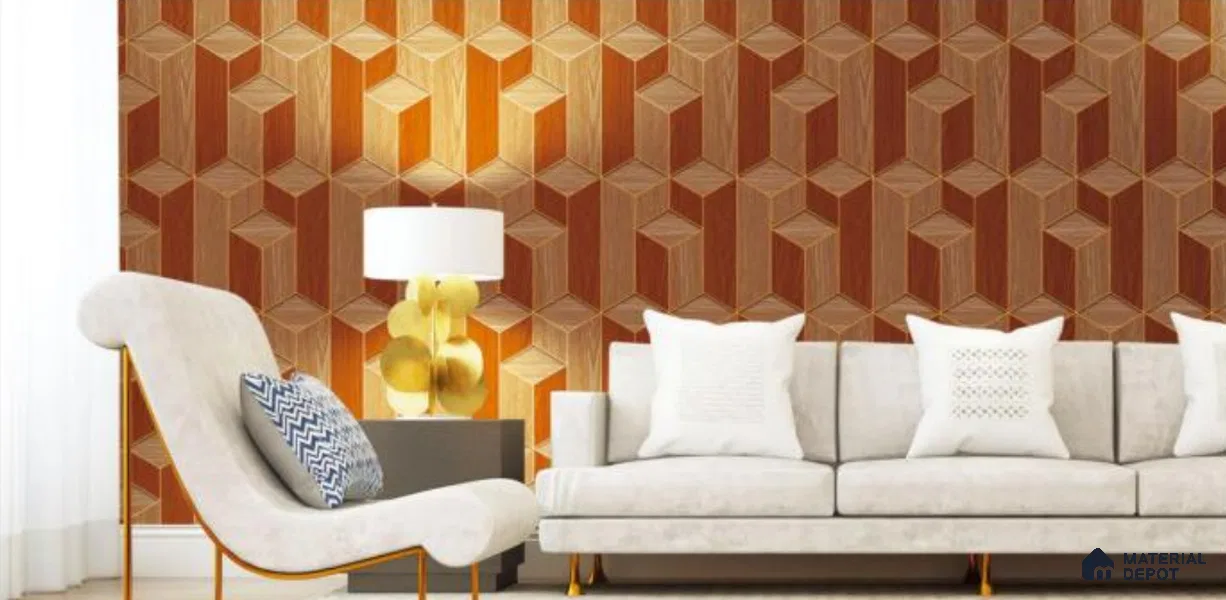 H3D881604 | 10 Meter x 21 Inches Geometric Look Wallpaper - 57.05 Sq. Ft. | Minimum 15% wastage during installation