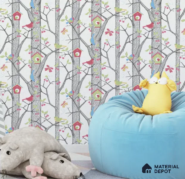 D4-4 | 10 Meter x 21 Inches Wood Look Wallpaper - 57.05 Sq. Ft. | Minimum 15% wastage during installation