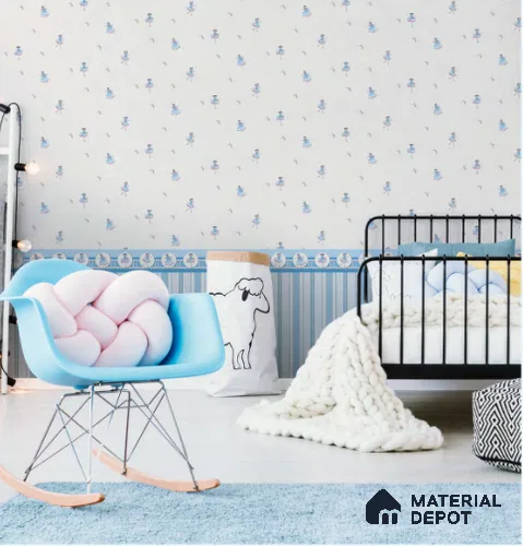 D12-1 | 10 Meter x 21 Inches Patterned Look Wallpaper - 57.05 Sq. Ft. | Minimum 15% wastage during installation