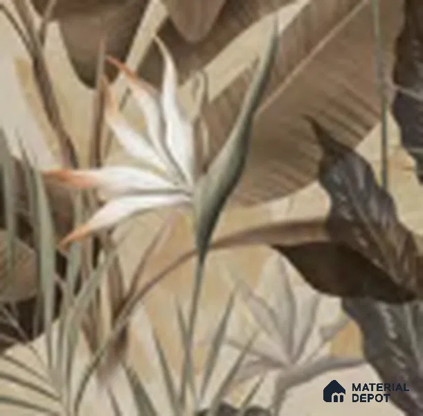 88624-2 | Brown Bird Paradise Floral Wallpaper - 5 Meter x 42 Inches, 57.41 Sq. Ft. (Min. 15% Wastage)
