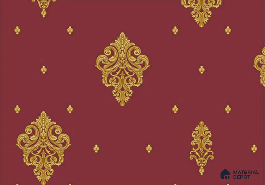 FE507-3 | 10 Meter x 21 Inch PVC Damask Look Wallpaper - 57 Sq. Ft. | Minimum 15% wastage during installation