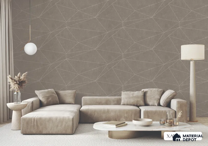 3909-2 | 5 Meter x 42 Inches Geometric Look Wallpaper - 57.41 Sq. Ft. | Minimum 15% wastage during installation