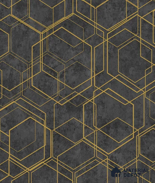 AMBL23401 | 10 Meter x 21 Inches Geometric Look Wallpaper - 57.05 Sq. Ft. | Minimum 15% wastage during installation