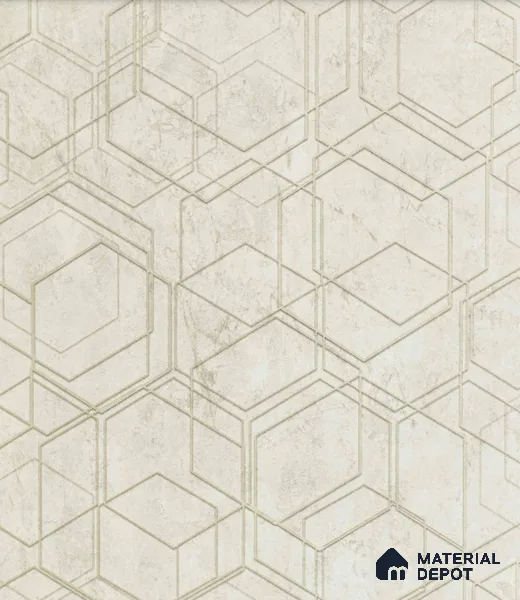 AMBL23407 | 10 Meter x 21 Inches Geometric Look Wallpaper - 57.05 Sq. Ft. | Minimum 15% wastage during installation