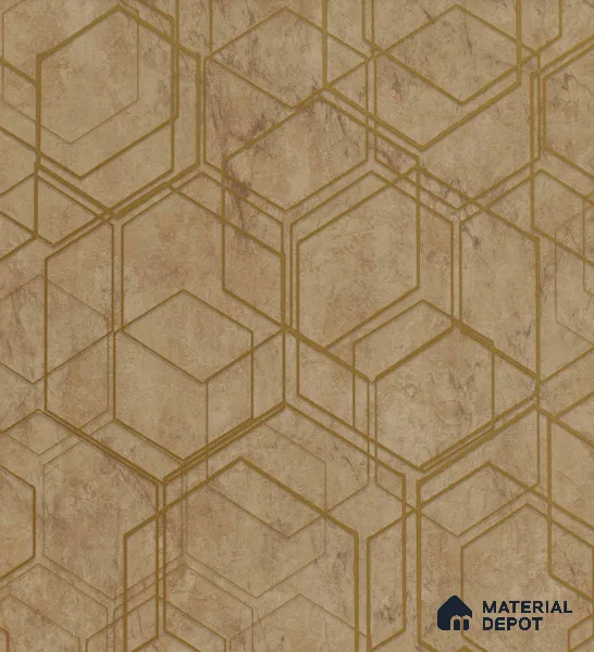 AMBL23413 | 10 Meter x 21 Inches Geometric Look Wallpaper - 57.05 Sq. Ft. | Minimum 15% wastage during installation