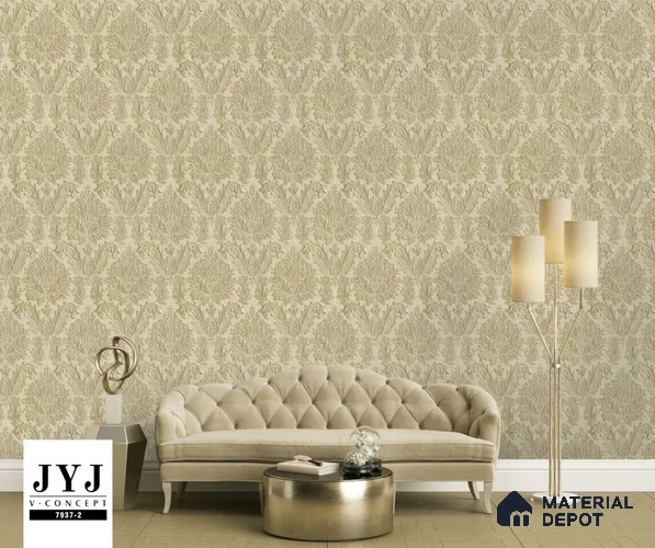7937-2 | 5 Meter x 42 Inches Damask Look Wallpaper - 57.41 Sq. Ft. | Minimum 15% wastage during installation