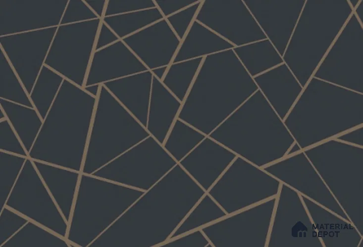 SL3857 | 10 Meter x 21 Inch PVC Geometric Look Wallpaper - 57 Sq. Ft. | Minimum 15% wastage during installation