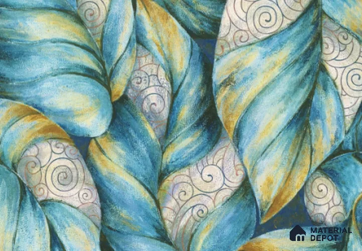 SK7824 | 10 Meter x 21 Inch PVC Florals Look Wallpaper - 57 Sq. Ft. | Minimum 15% wastage during installation