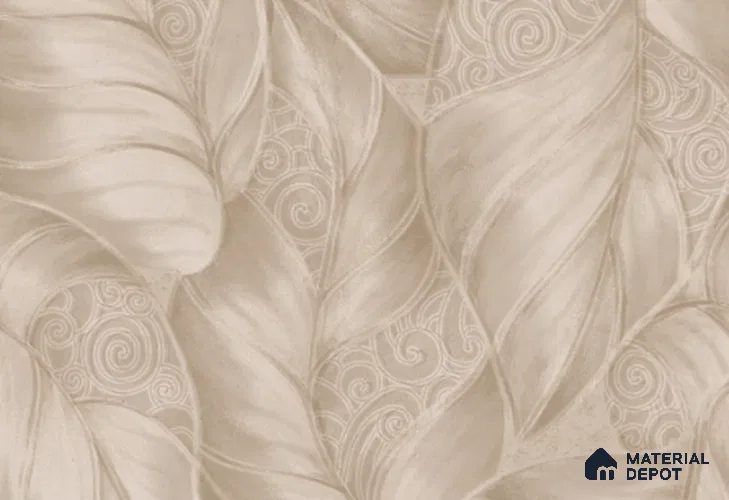 SK7829 | 10 Meter x 21 Inch PVC Florals Look Wallpaper - 57 Sq. Ft. | Minimum 15% wastage during installation