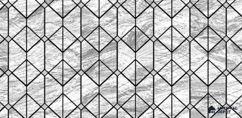 11302 | 10 Meter x 21 Inch Non Woven Geometric Look Wallpaper - 57 Sq. Ft. | Minimum 15% wastage during installation