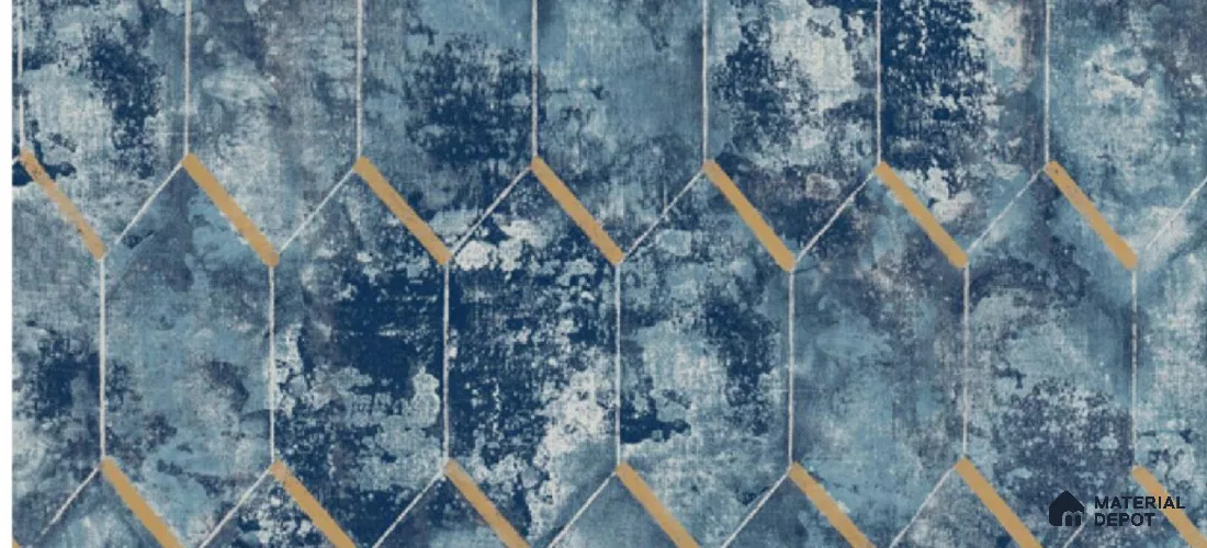 10103 | 10 Meter x 21 Inch Non Woven Geometric Look Wallpaper - 57 Sq. Ft. | Minimum 15% wastage during installation