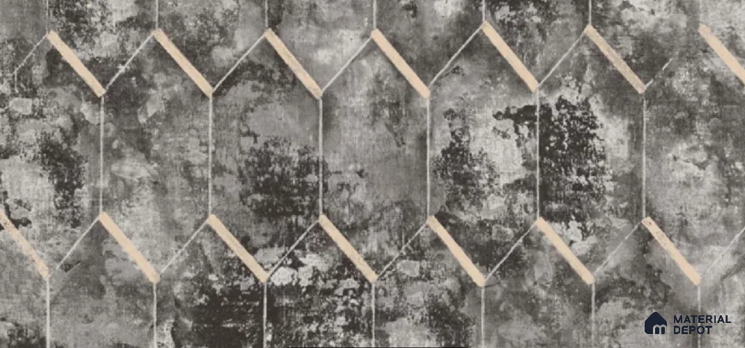 10105 | 10 Meter x 21 Inch Non Woven Geometric Look Wallpaper - 57 Sq. Ft. | Minimum 15% wastage during installation
