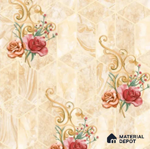 WT0105 | 10 Meter x 21 Inch PVC Geometric Look Wallpaper - 57 Sq. Ft. | Minimum 15% wastage during installation