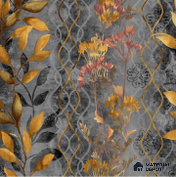 WT1002 | 10 Meter x 21 Inch PVC Florals Look Wallpaper - 57 Sq. Ft. | Minimum 15% wastage during installation
