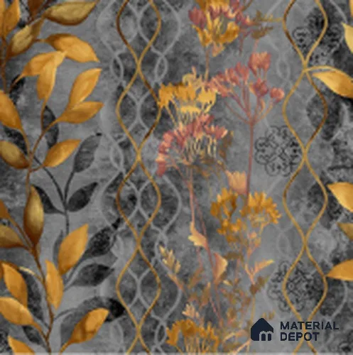 WT1002 | 10 Meter x 21 Inch PVC Florals Look Wallpaper - 57 Sq. Ft. | Minimum 15% wastage during installation