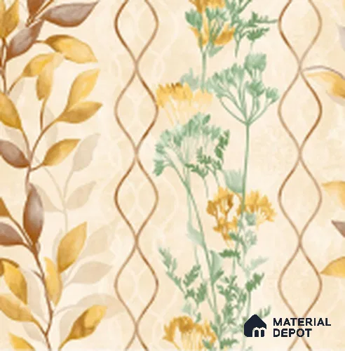 WT1001 | 10 Meter x 21 Inch PVC Florals Look Wallpaper - 57 Sq. Ft. Image 01